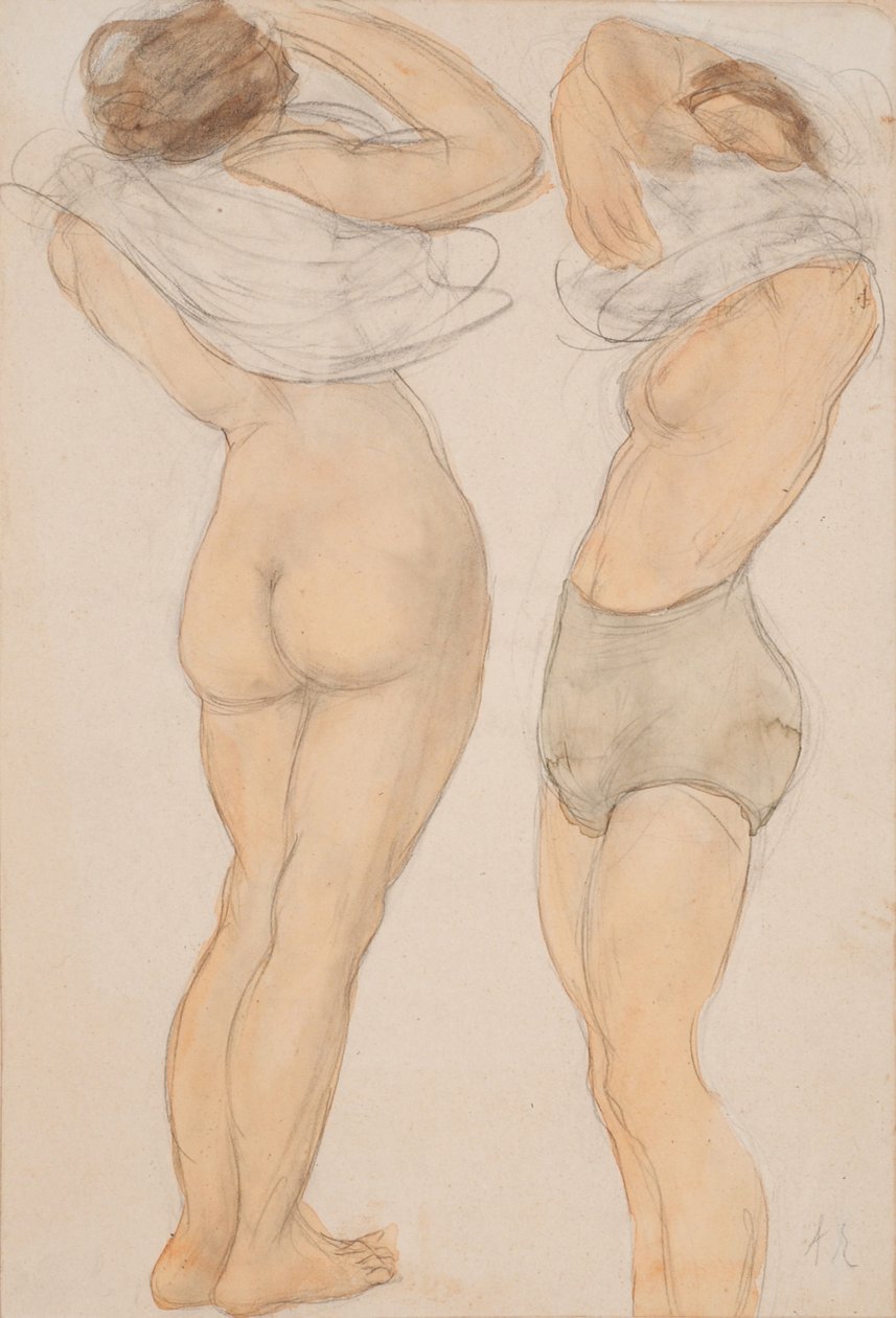 Twee figuren door Auguste Rodin