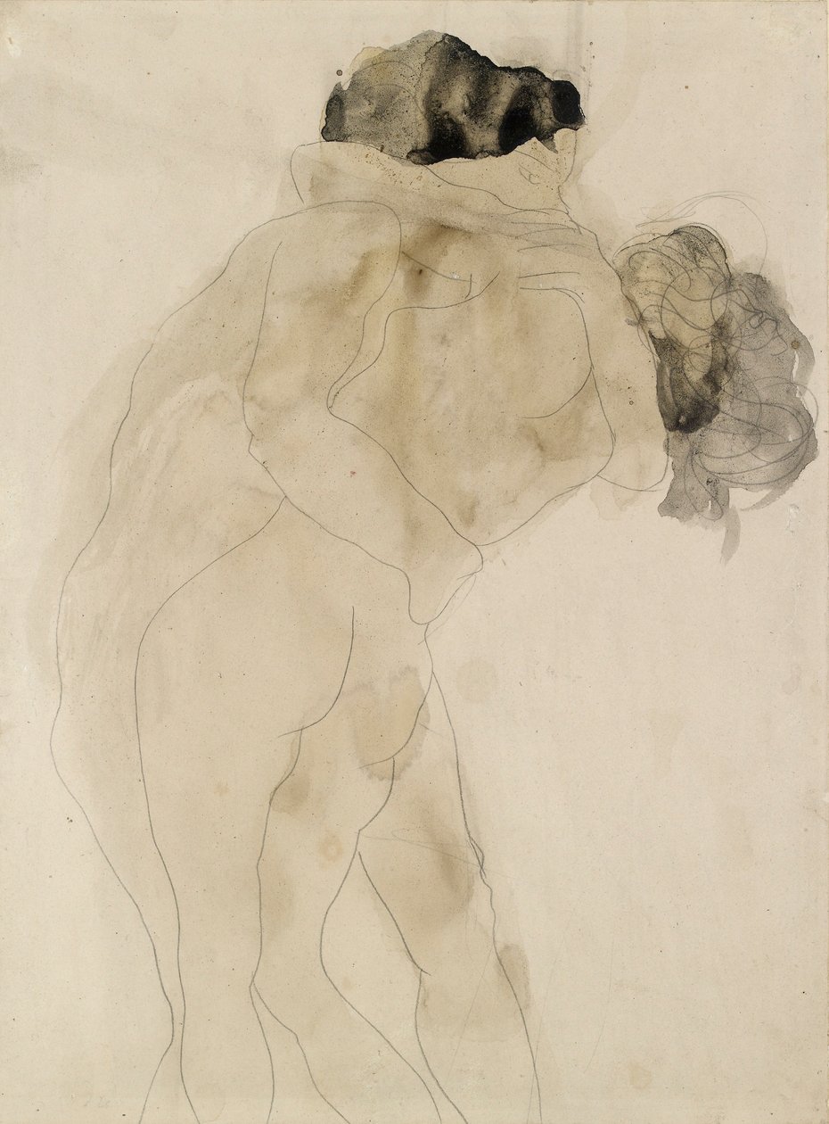 Twee omhelzende figuren, ca. 1900 door Auguste Rodin