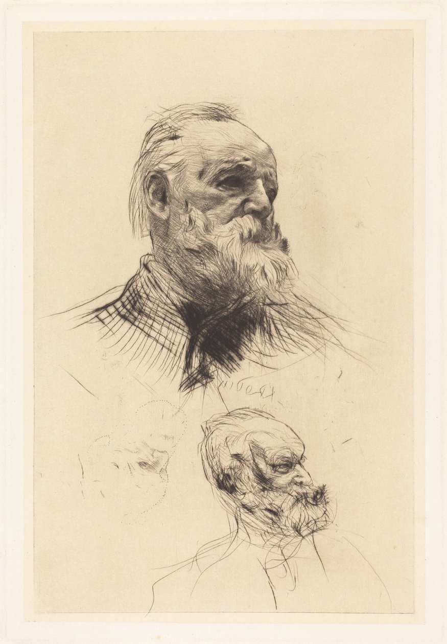 Victor Hugo, De Trois Quarts door Auguste Rodin