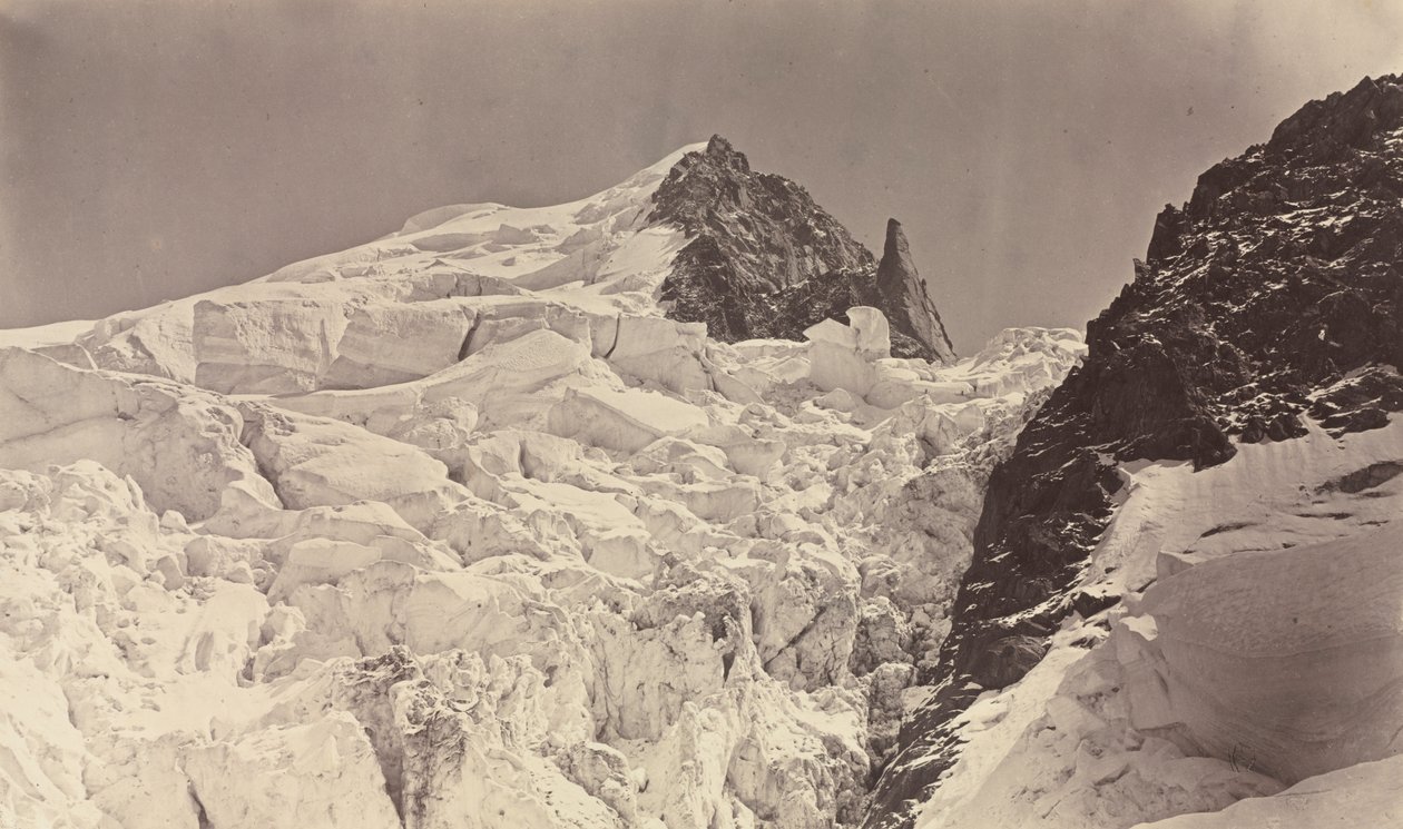 Mont Maudit, Savoie door Auguste Rosalie Bisson