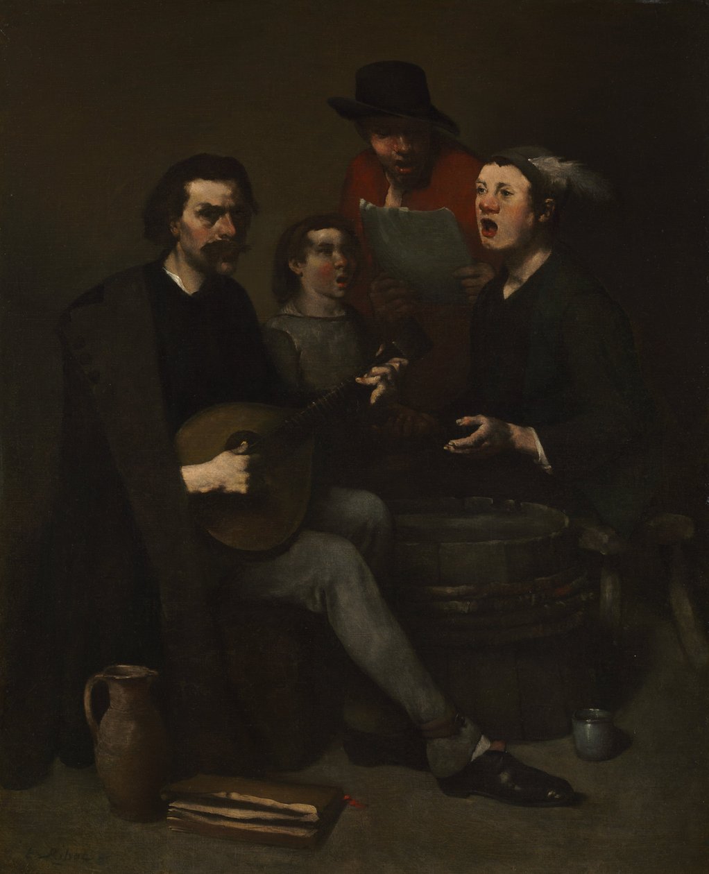 Zangers door Auguste Theodule Ribot