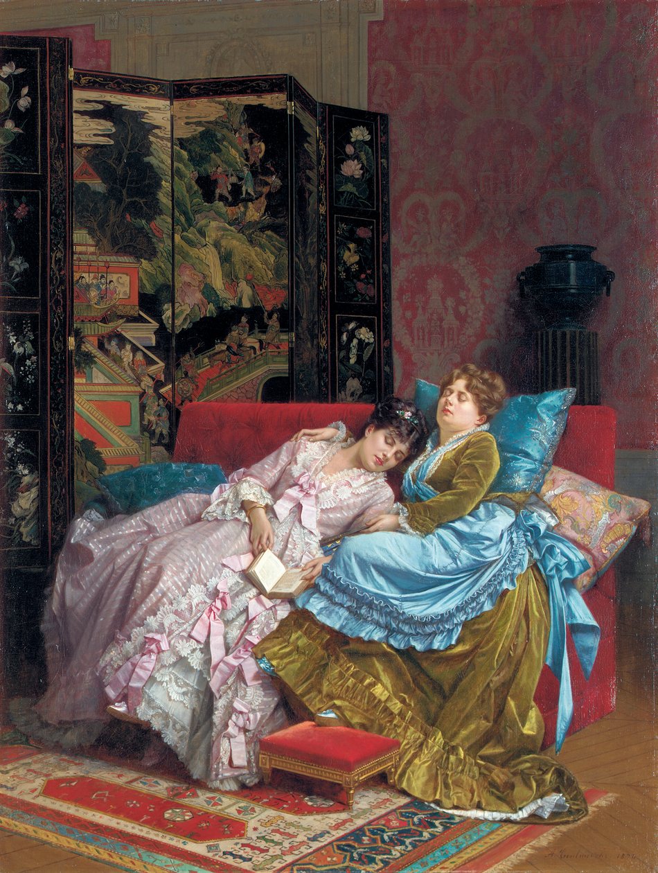 Een Middag Idylle door Auguste Toulmouche