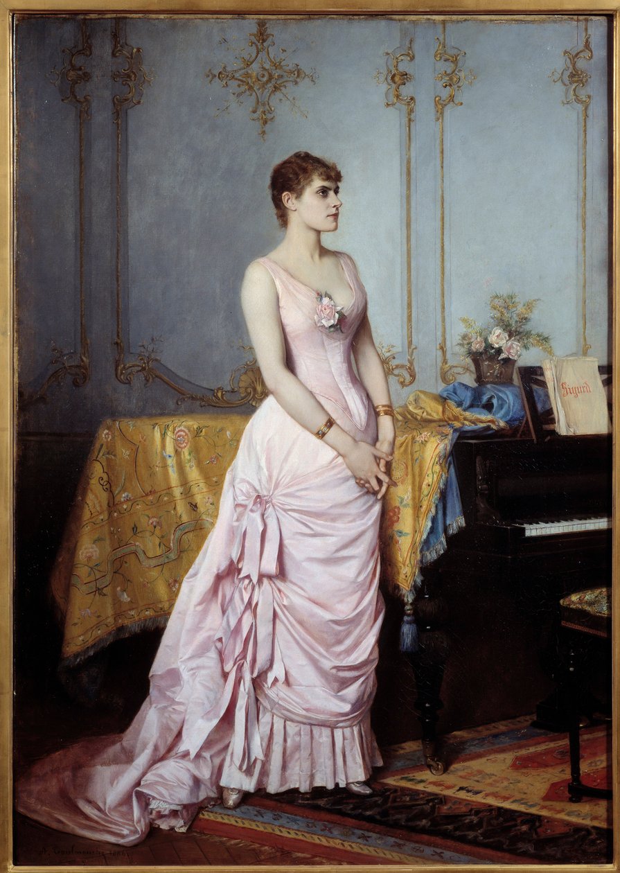 Portret van zangeres Rose Caron (1857-1930) door Auguste Toulmouche