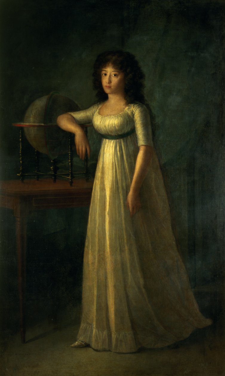Donna Joaquina Tellez-Giron, dochter van de hertog en hertogin van Osuna, 1798 door Augustin Esteve