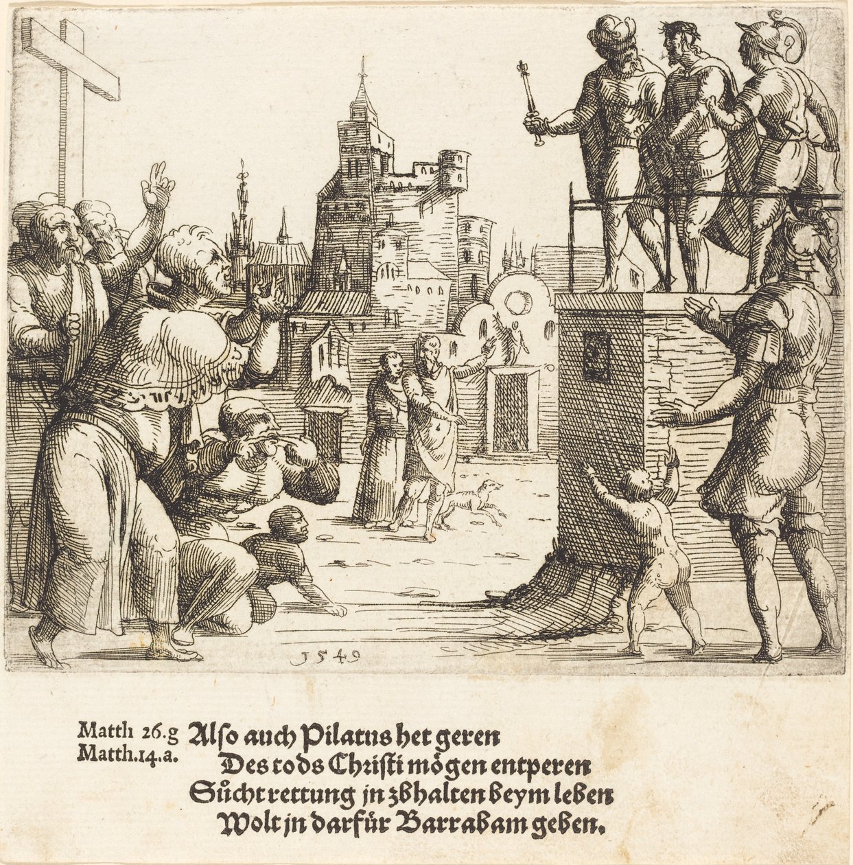 Ecce Homo, 1549 door Augustin Hirschvogel