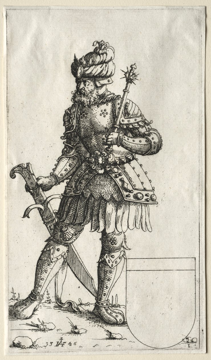 Sigismund II, Koning van Polen door Augustin Hirschvogel