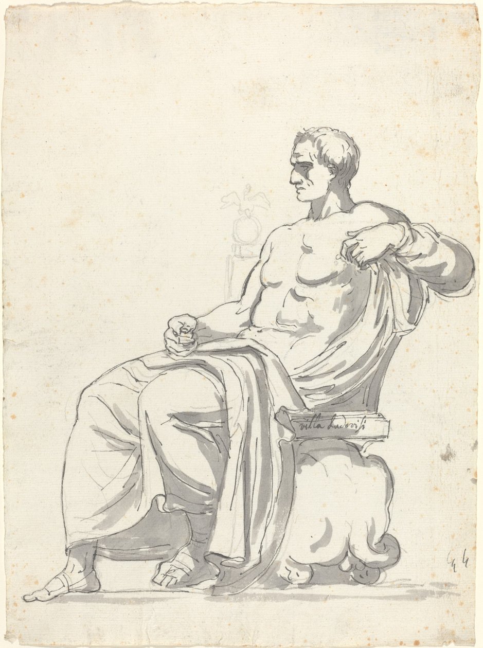 De Ludovisi Menander door Augustin Pajou