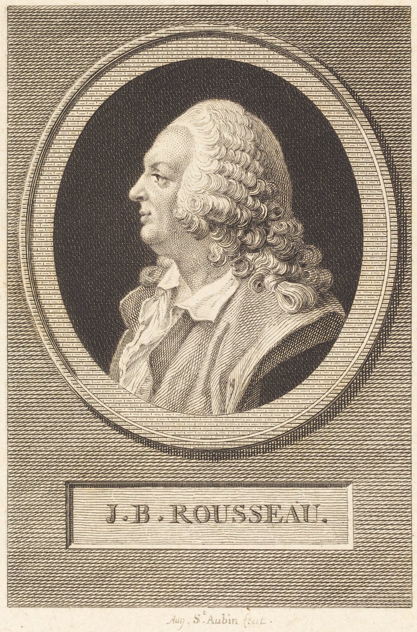 Jean-Baptiste Rousseau door Augustin de Saint-Aubin