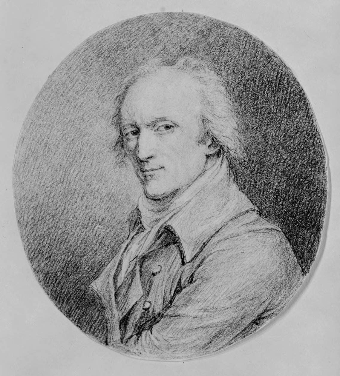 Portret van een man door Augustin de Saint-Aubin