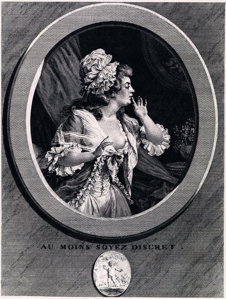 Au moins soyez discret!, 1789 door Augustin de Saint Aubin
