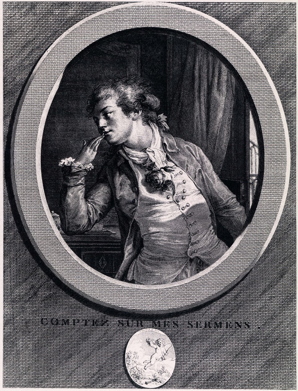Reken op mijn eden!, 1789 door Augustin de Saint Aubin
