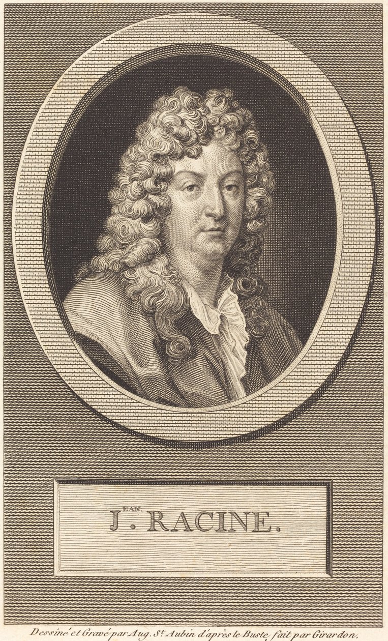 Jean Racine door Augustin de Saint Aubin