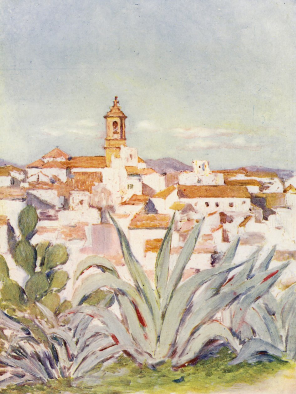 Algeciras (kleurenlitho) door Augustine Fitzgerald