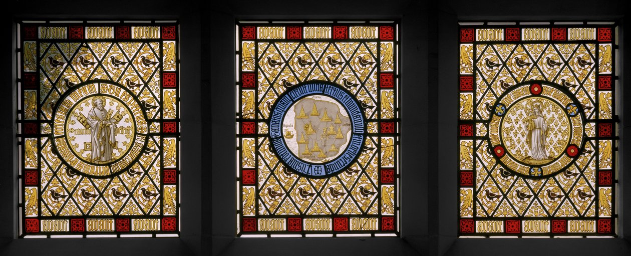 Salonramen met Nederlandse rondellen door Augustus Welby Northmore Pugin