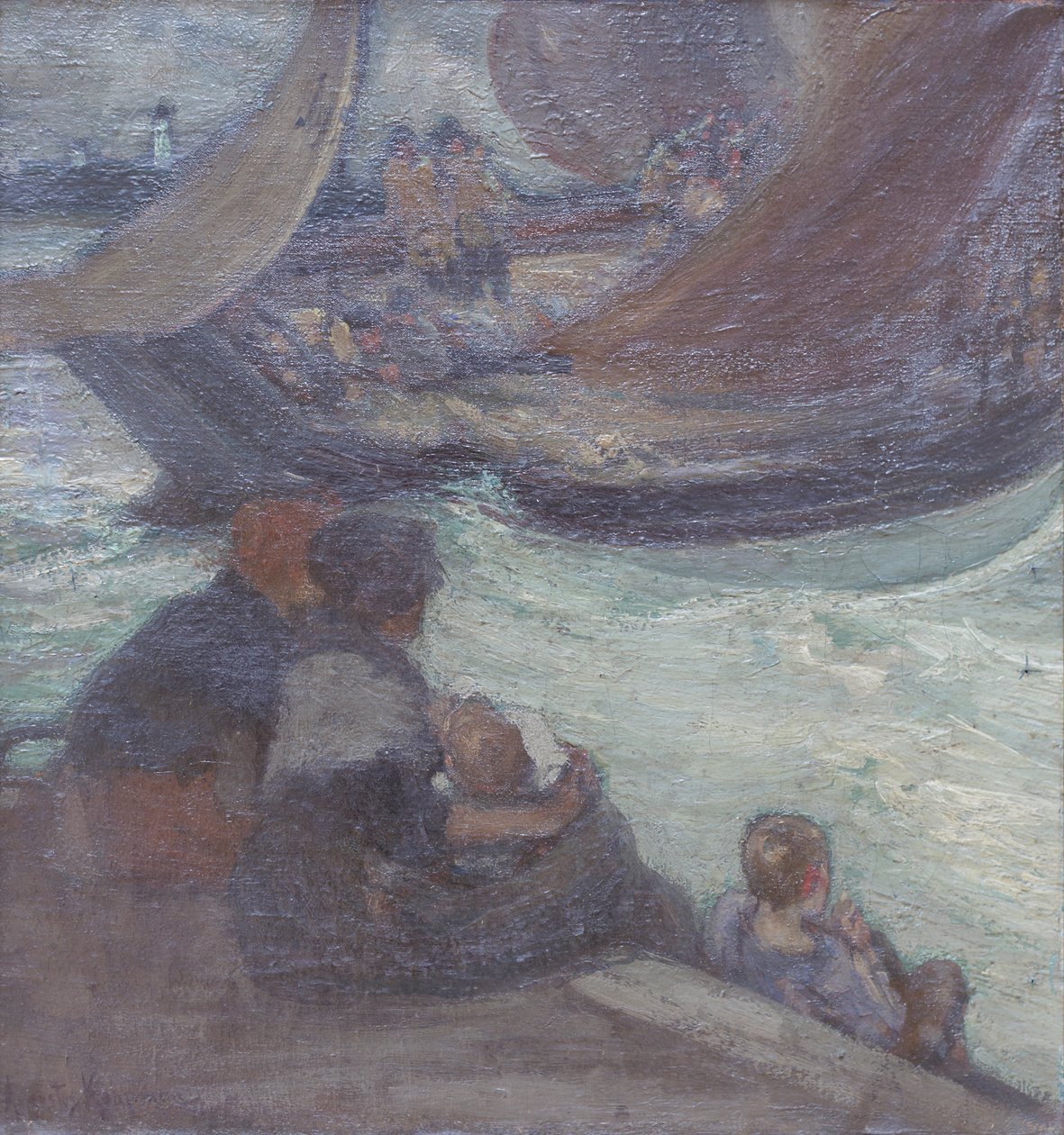 Vertrek voor vissen, Augustus Koopman door Augustus B. Koopman