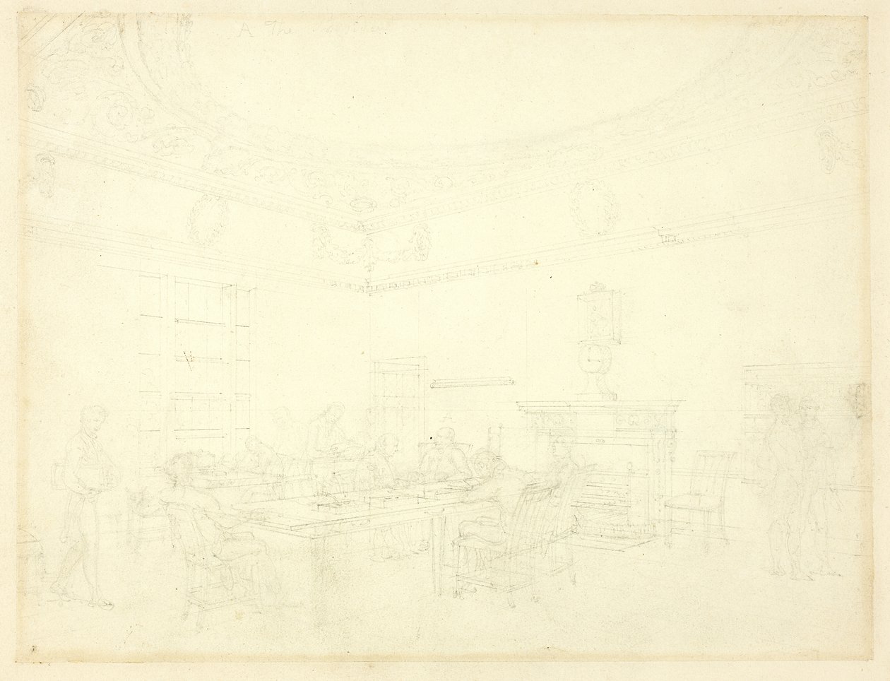 Studie voor Board of Trade, uit Microcosm of London door Augustus Charles Pugin