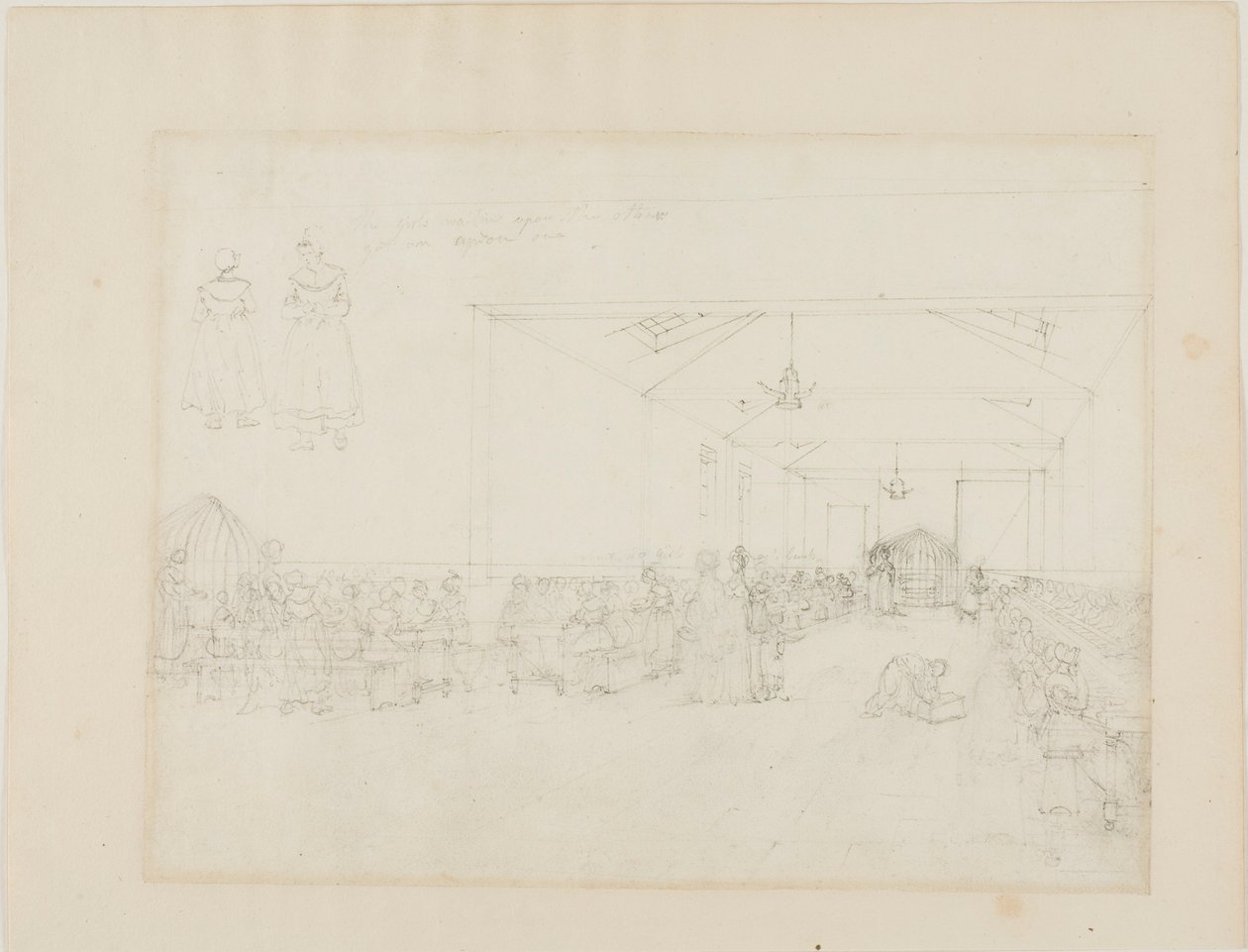 Studie voor eetzaal, asiel door Augustus Charles Pugin