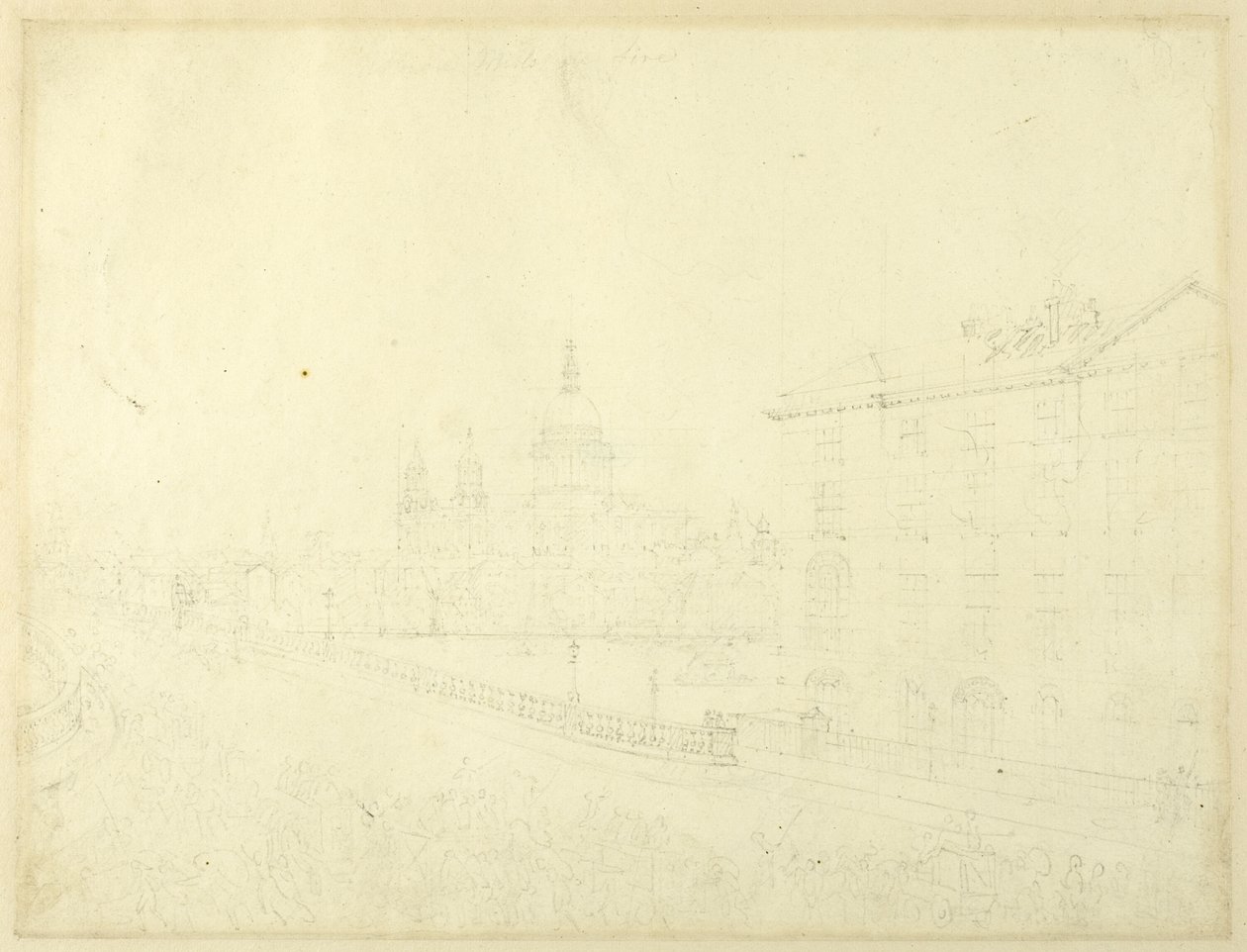 Studie voor brand in Londen, van Microcosm of London door Augustus Charles Pugin