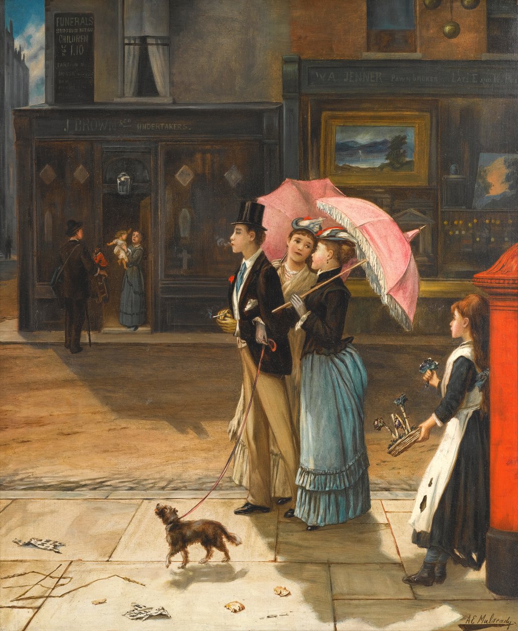 Onze goedaardige neef door Augustus Edwin Mulready