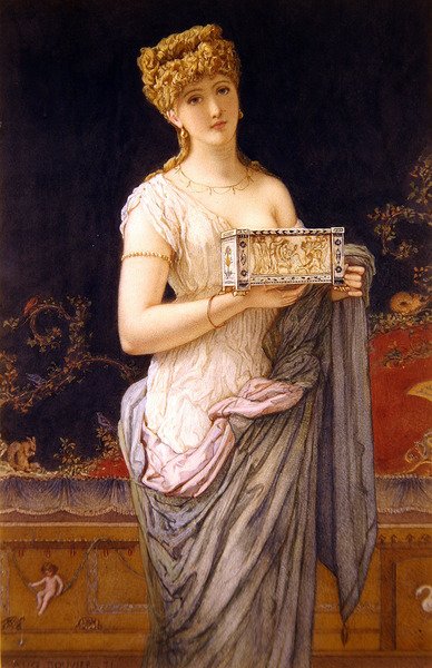 Pompeiaans Meisje door Augustus Jules Bouvier
