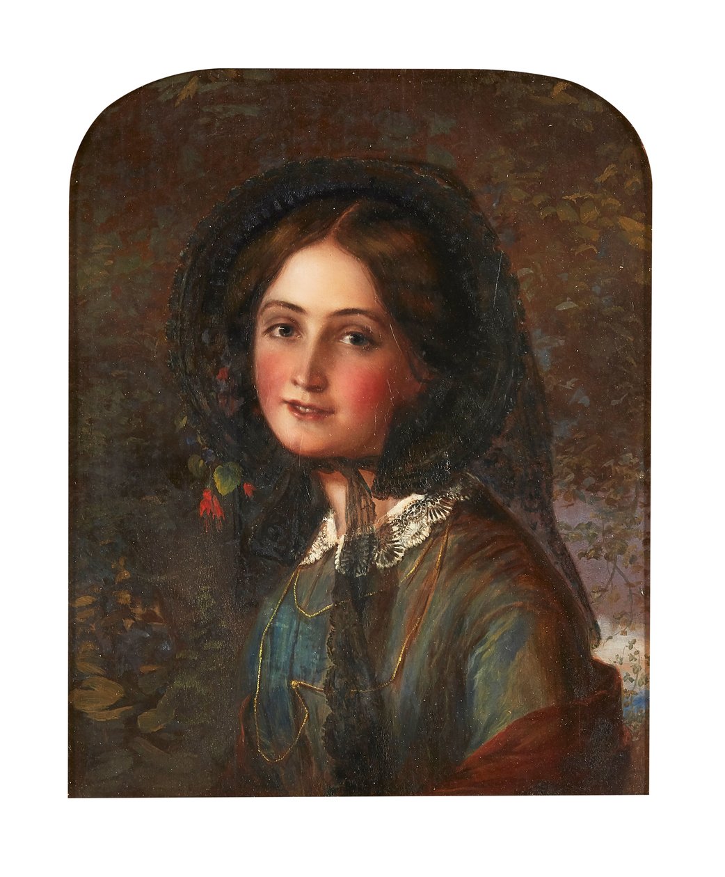 De kanten muts door Augustus Leopold (manner of) Egg