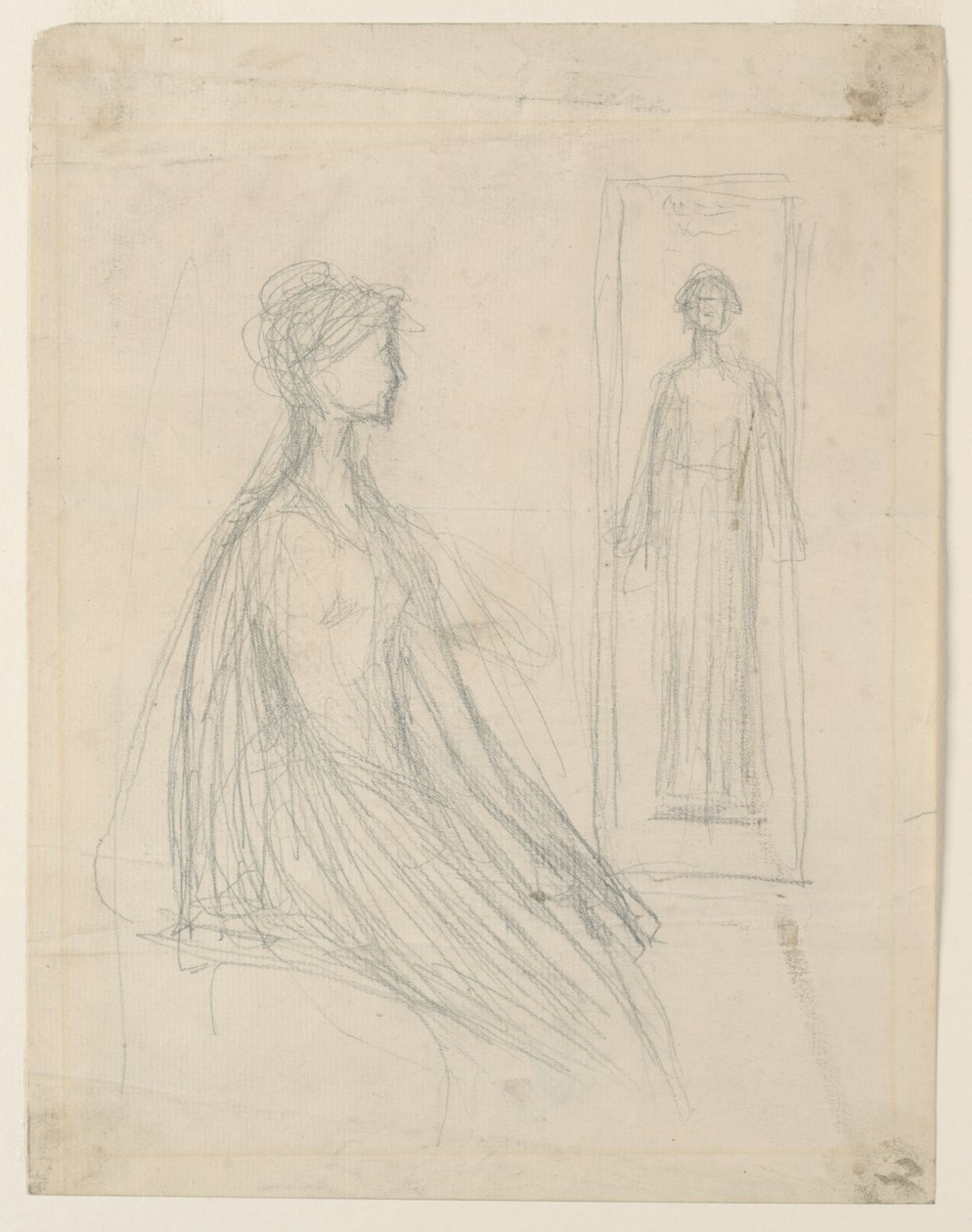 Studies voor de Violet Sargent bronzen plaquette in het Art Institute of Chicago door Augustus Saint Gaudens