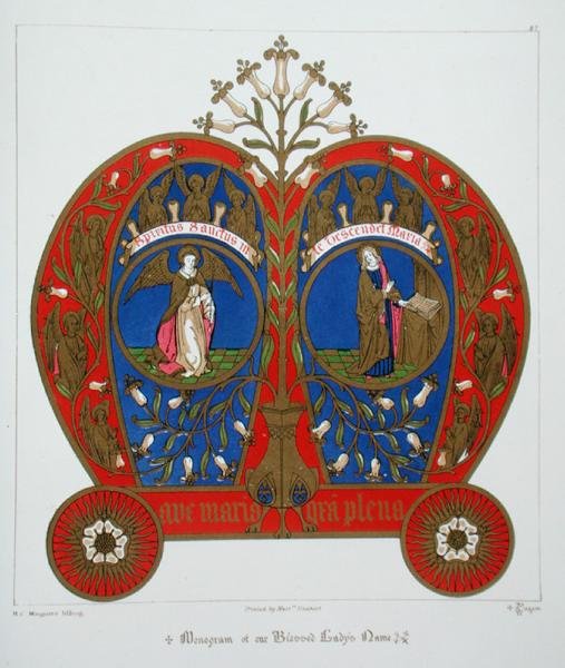 Monogram van de Naam van Onze Lieve Vrouw, uit 