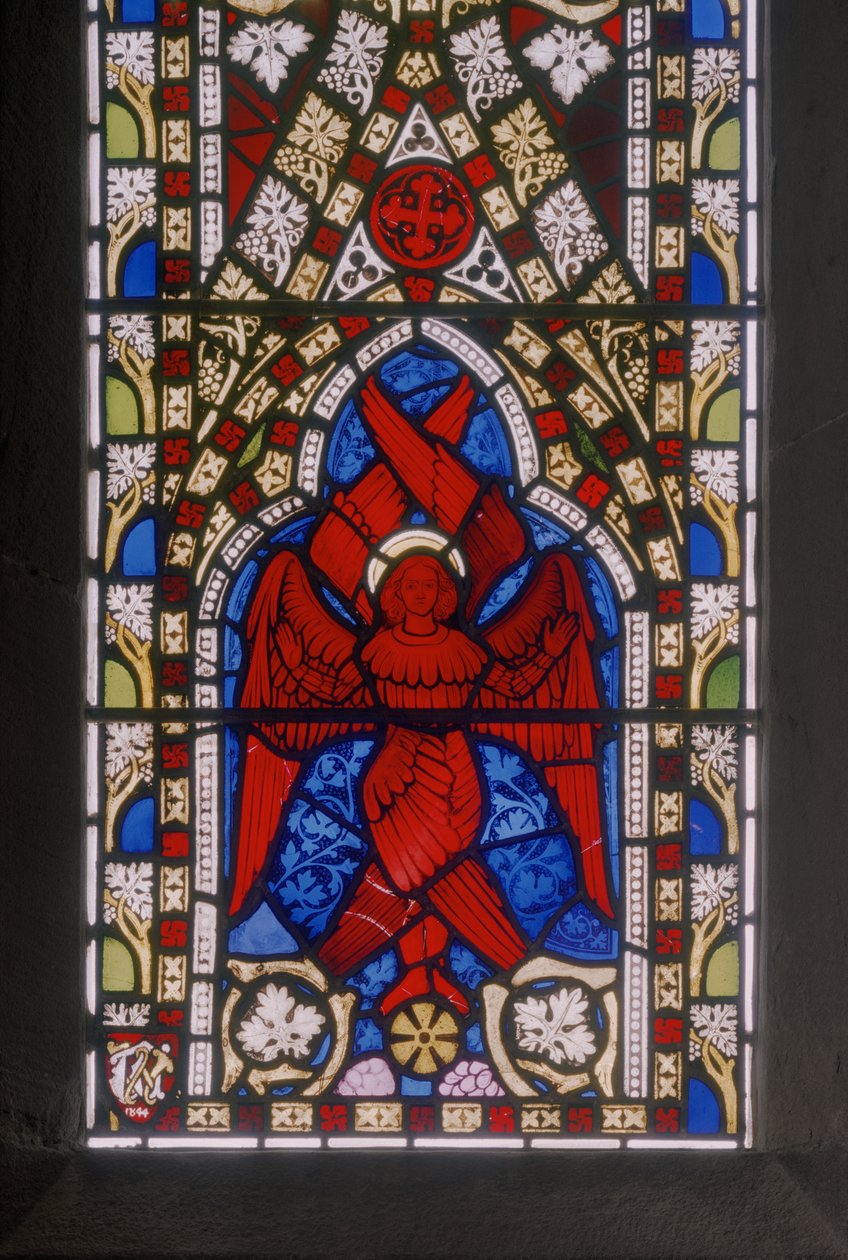 Christus met serafijnen (detail) door Augustus Welby Northmore Pugin