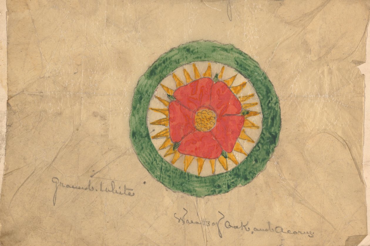 Ontwerp voor een Krans van Eik en Eikel, mogelijk gerelateerd aan Ontwerpen voor de Voorzitterstoel door Augustus Welby Northmore Pugin