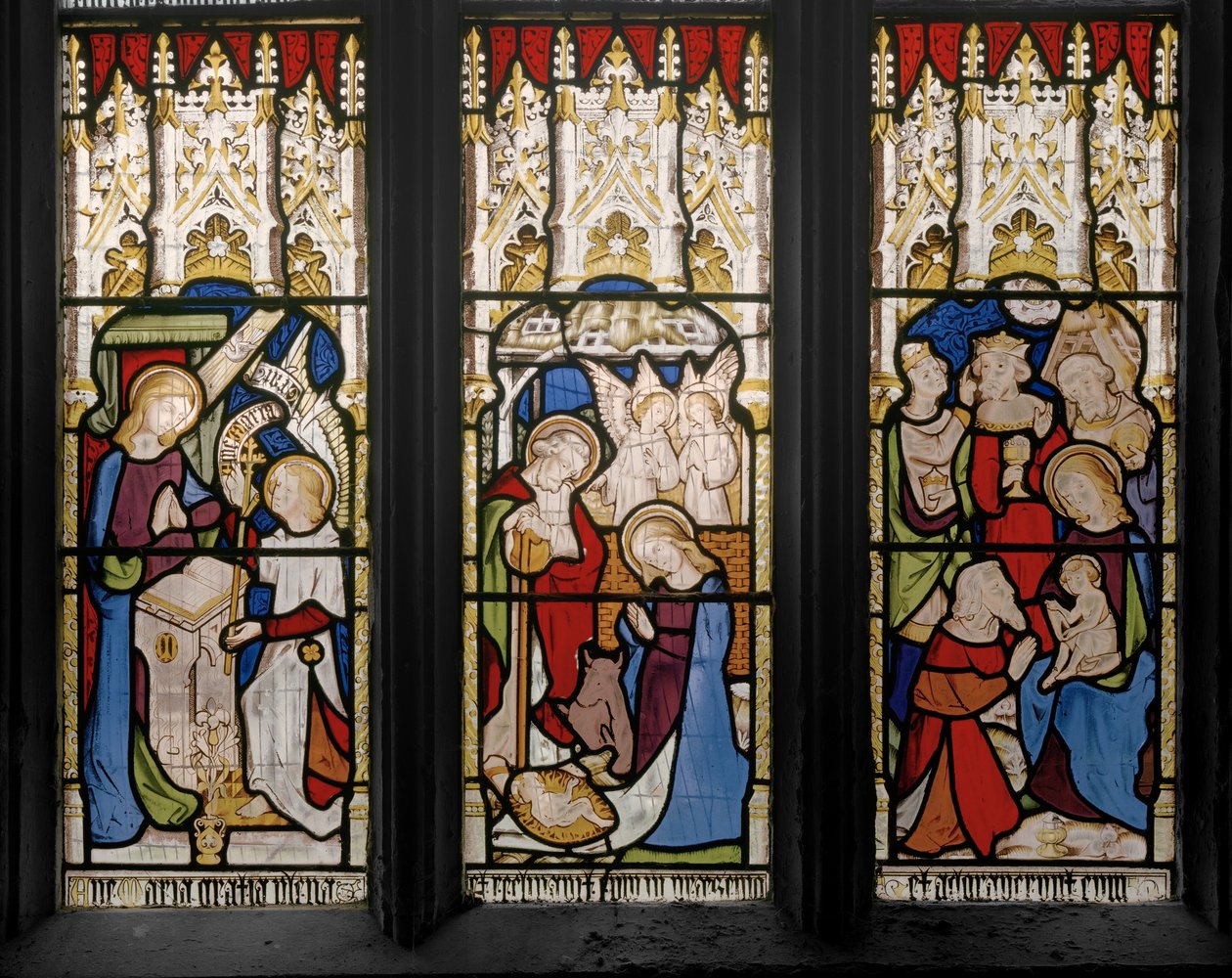 Gebeurtenissen uit het leven van Christus en de Maagd Maria (detail) door Augustus Welby Northmore Pugin