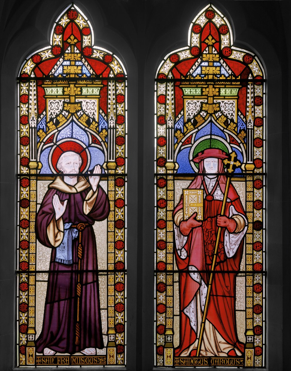 St. Franciscus van Assisi en St. Carolus door Augustus Welby Northmore Pugin