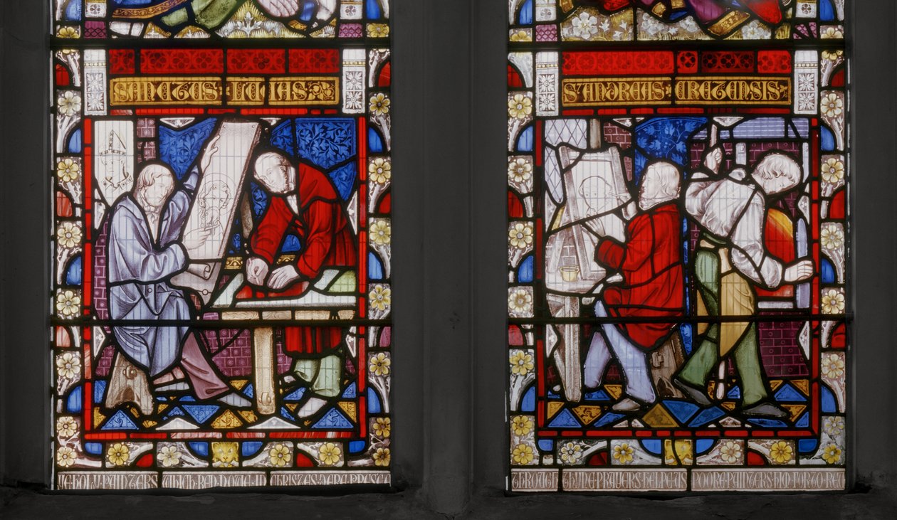 St. Lucas Raam (detail) door Augustus Welby Northmore Pugin