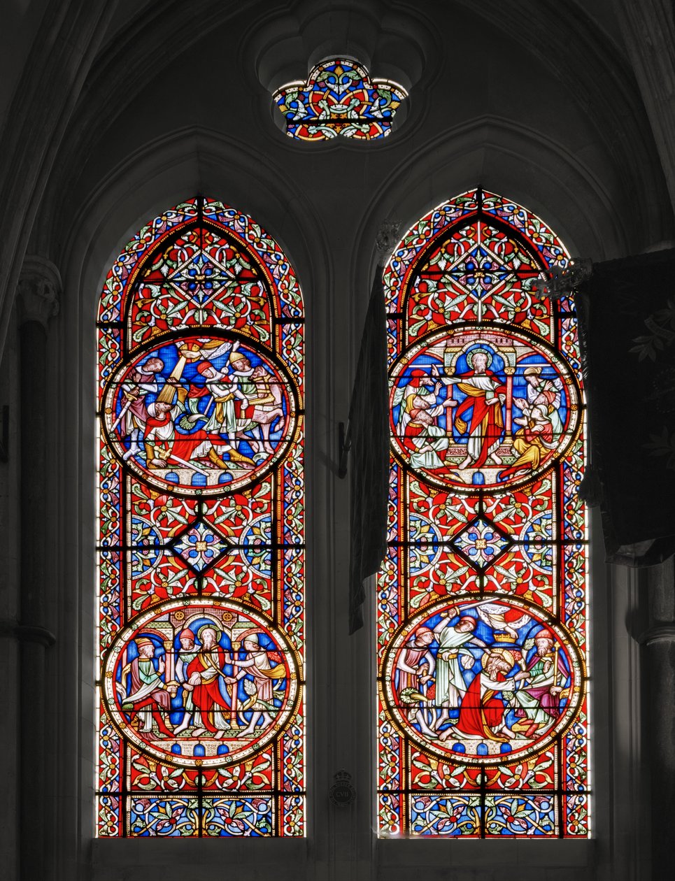 Het Leven van St. Paulus, St. Georges Kapel door Augustus Welby Northmore Pugin
