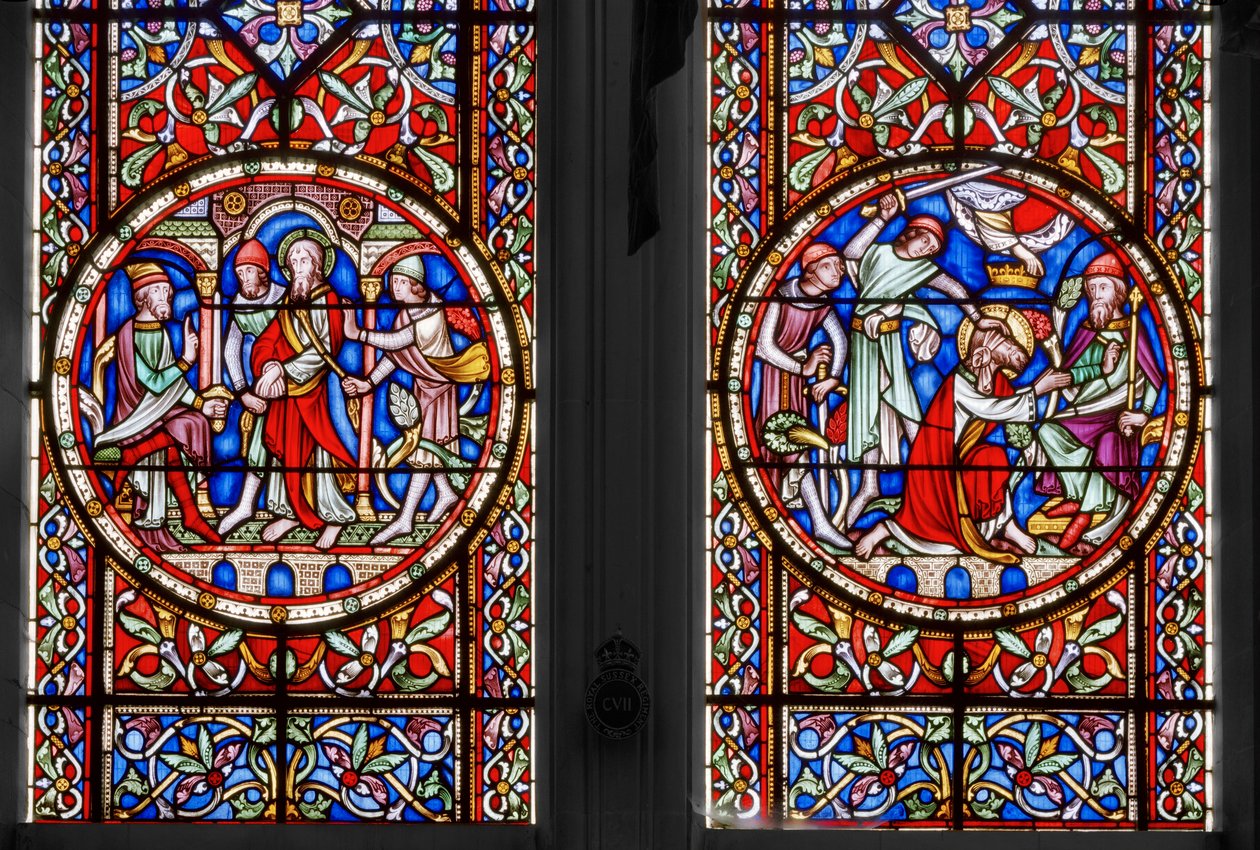 Het Leven van St. Paulus, St. Georges Kapel (detail) door Augustus Welby Northmore Pugin