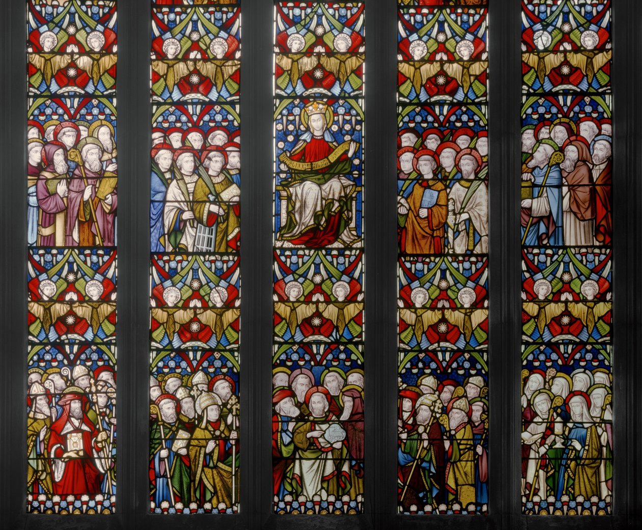 Triomf van de kerk (detail) door Augustus Welby Northmore Pugin