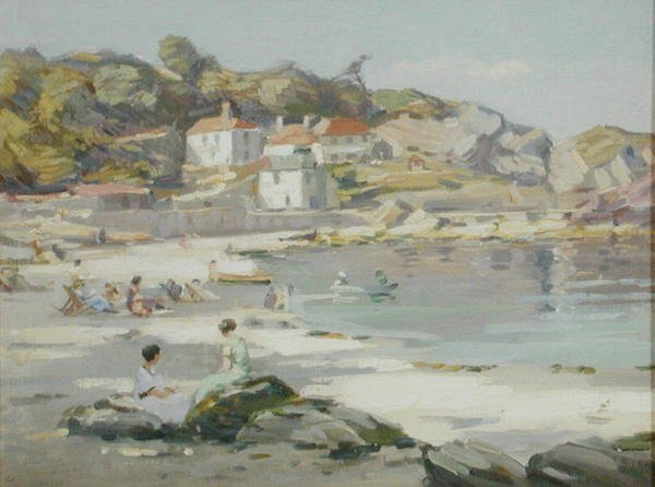 Een Cornish Strand door Augustus William Enness