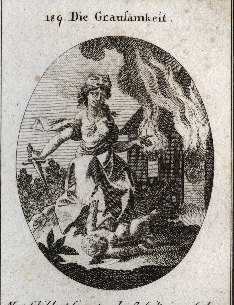 Allegorie van wreedheid door Austrian School