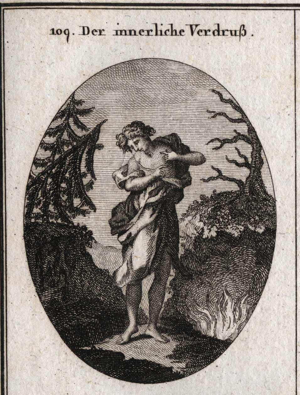 Allegorie van innerlijk verdriet door Austrian School