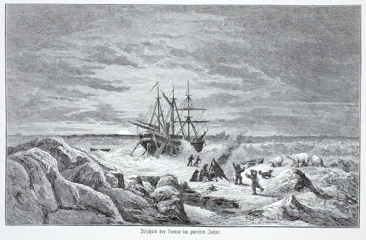 Afscheid van de zon in het tweede jaar, 1876 door Austrian School