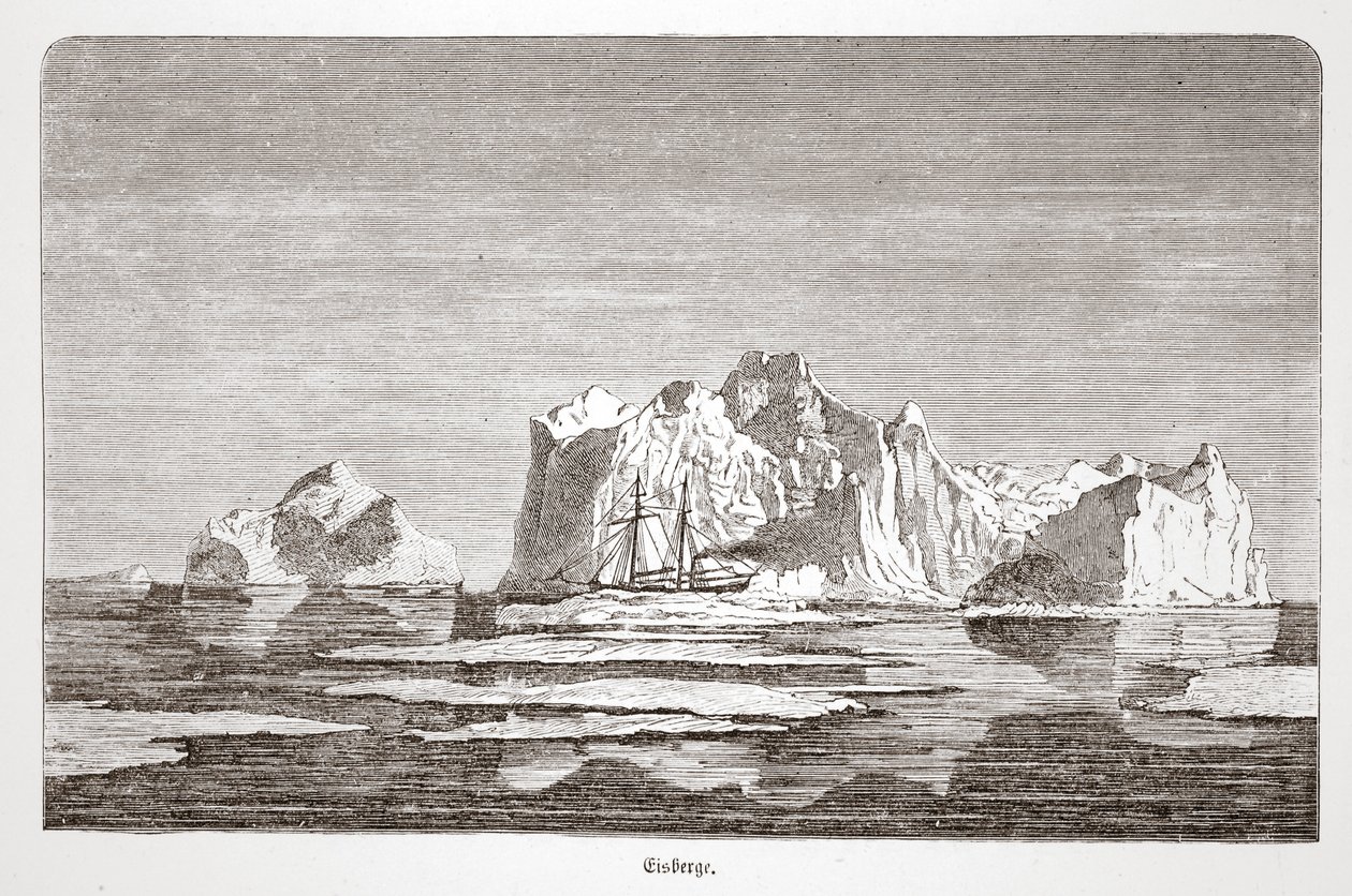 IJsbergen, met de Tegetthoff, 1876 door Austrian School