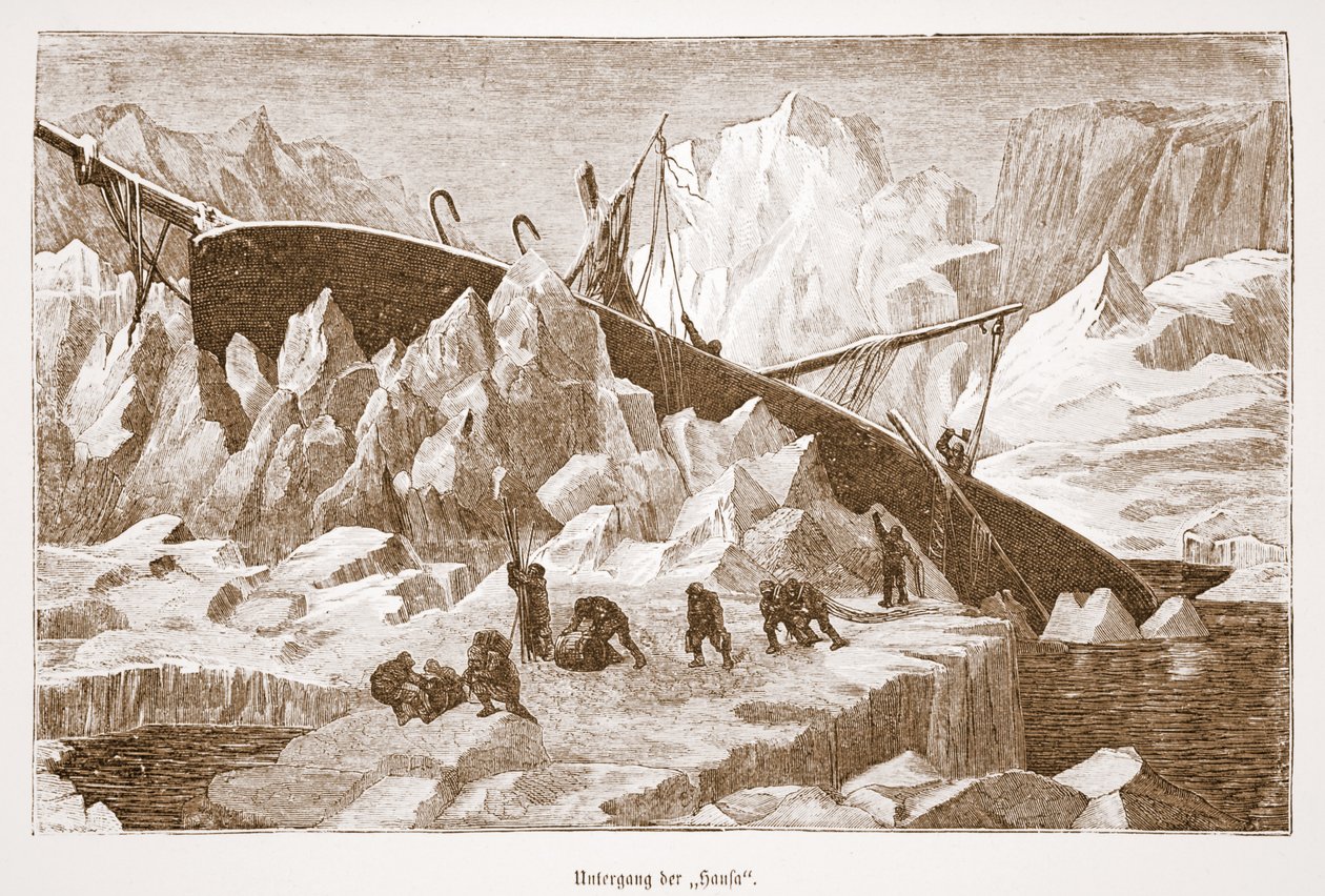 Het zinken van de Hansa, 1876 door Austrian School