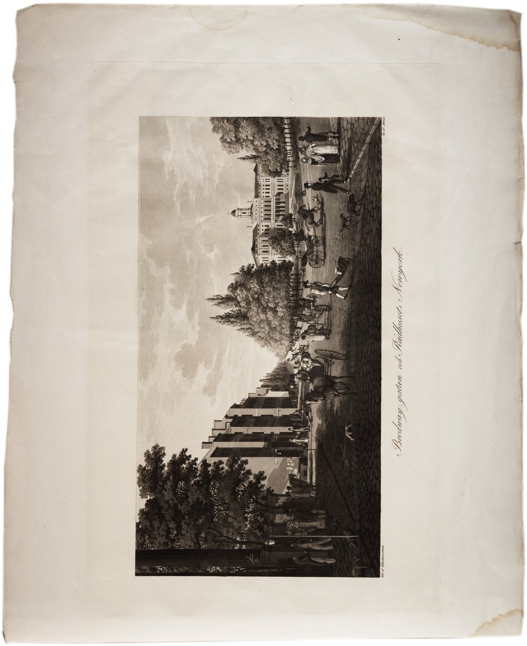 Broadway, New York, uit een Atlas van de Verenigde Staten, 1824 door Axel Leonhard Klinckowström