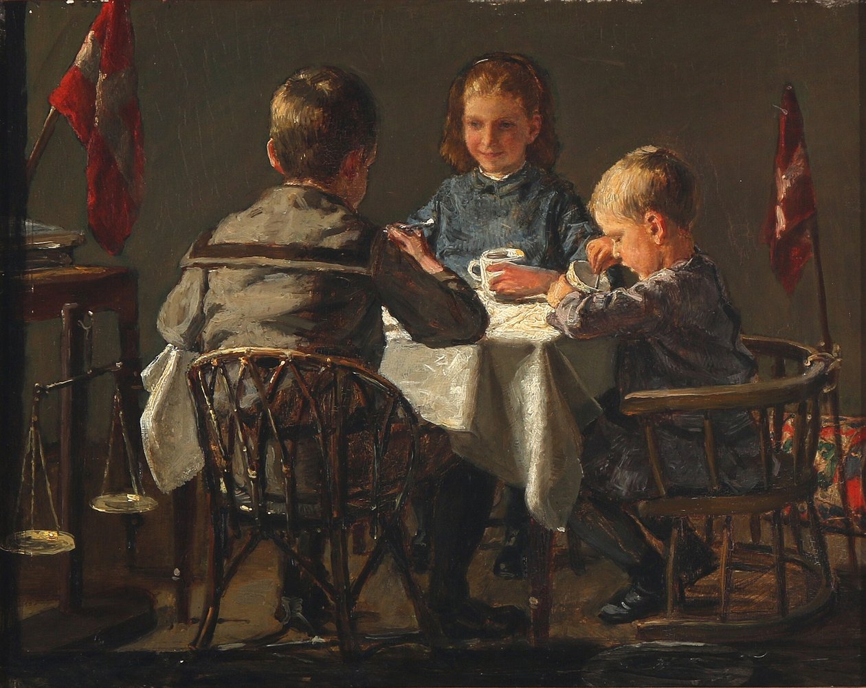 De drie kinderen van de kunstenaar door Axel Helsted