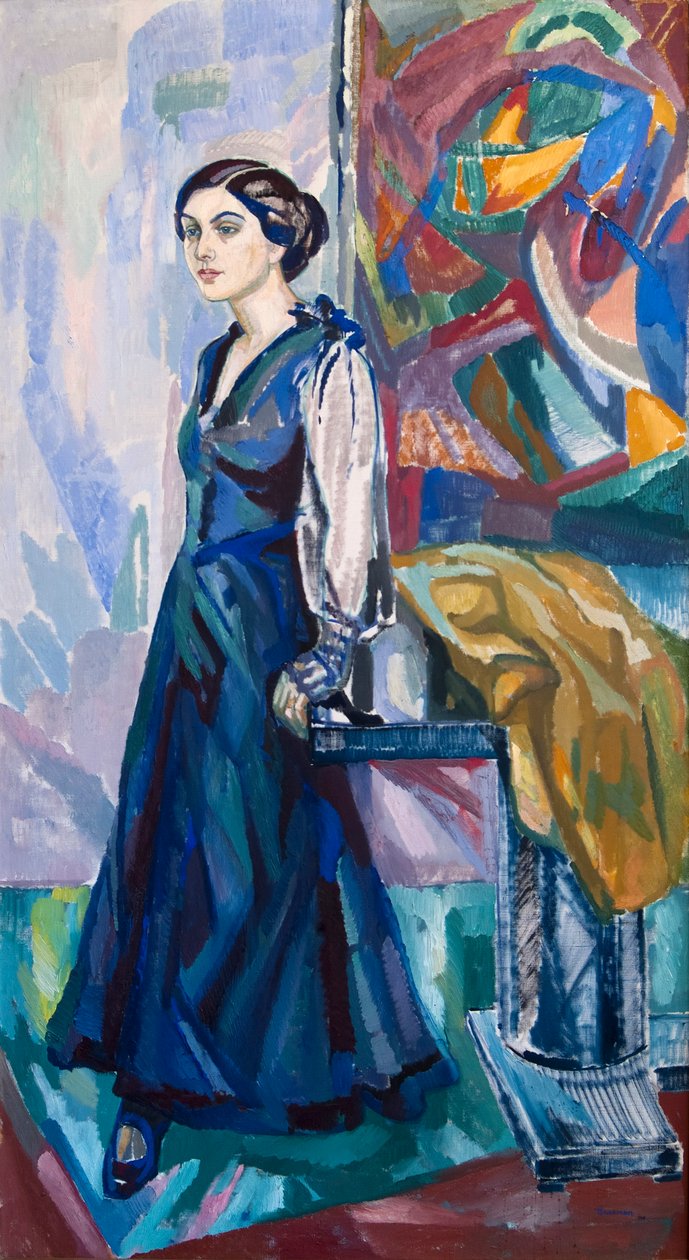 Portret van mevrouw Carin Östberg door Axel Törneman
