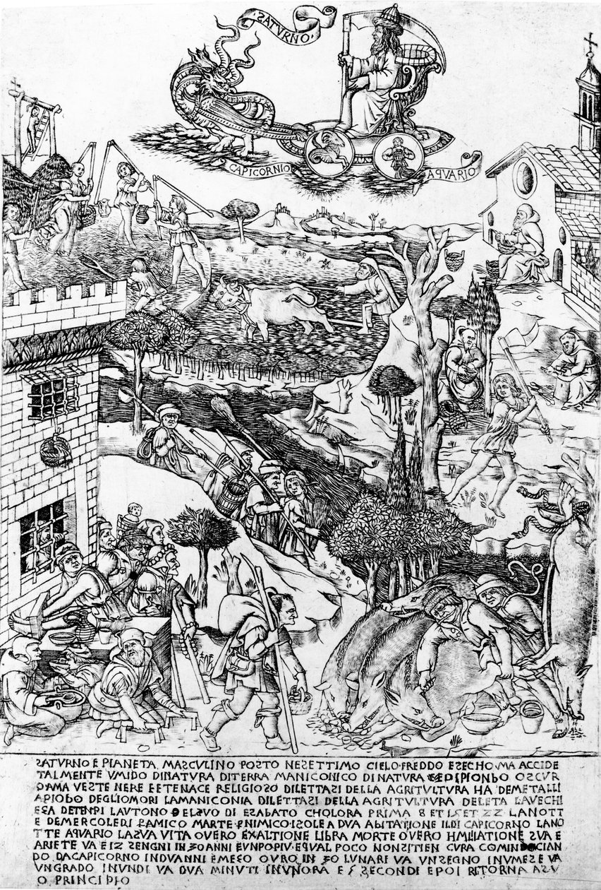 Saturnus, c.1464 door Baccio Baldini