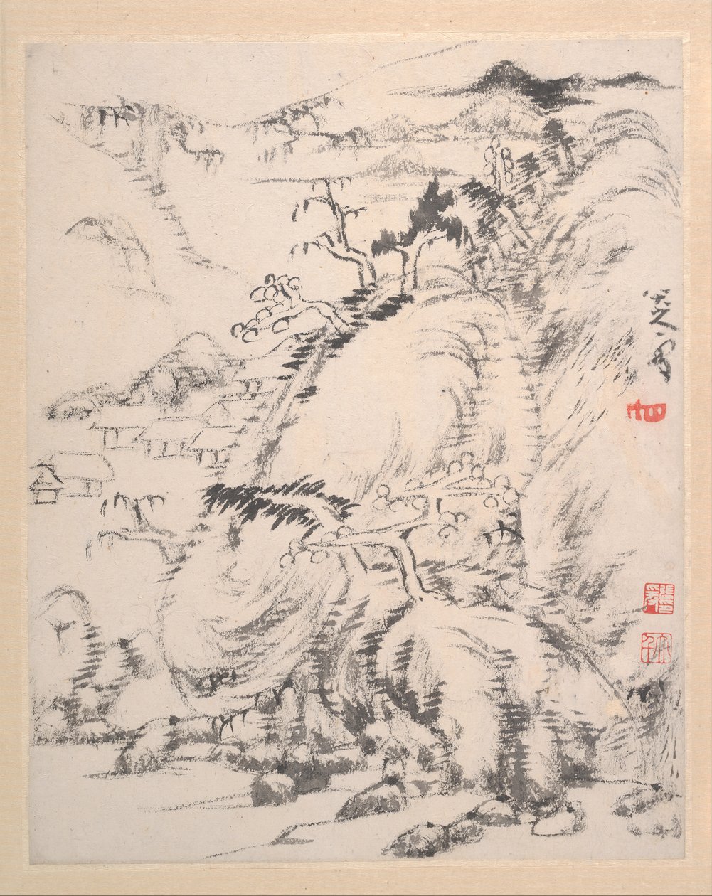 Landschapsalbum door Bada Shanren