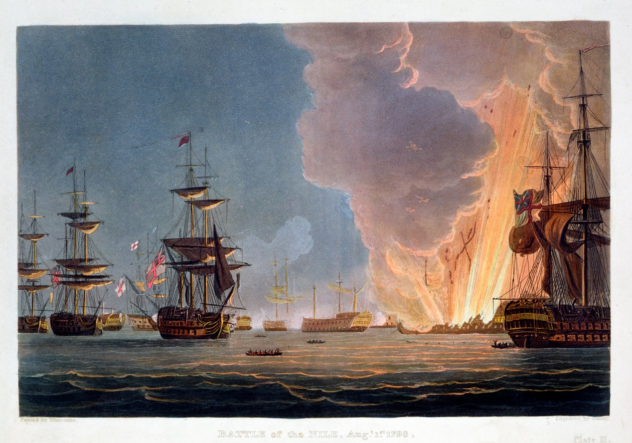 De slag bij de Nijl, 1 augustus 1798, 1816 door Bailey