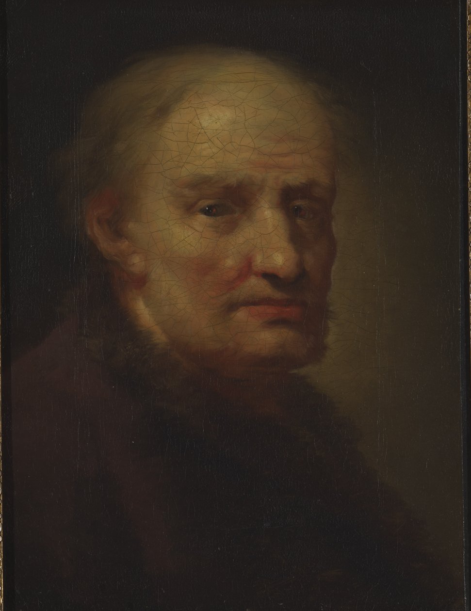 Hoofd van een Oude Man door Balthasar Denner