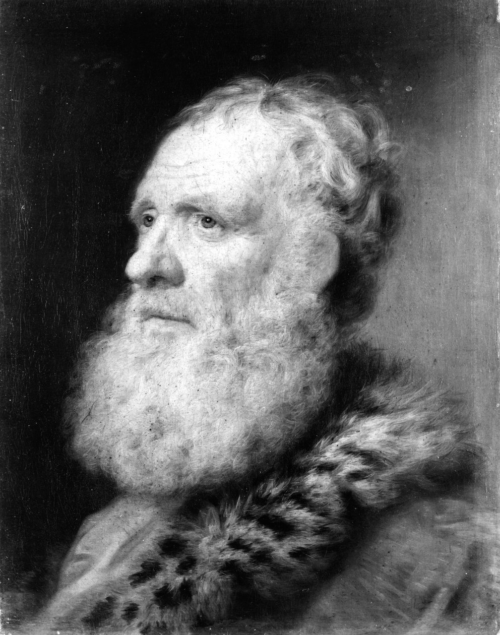 Hoofd van een oude man door Balthasar Denner
