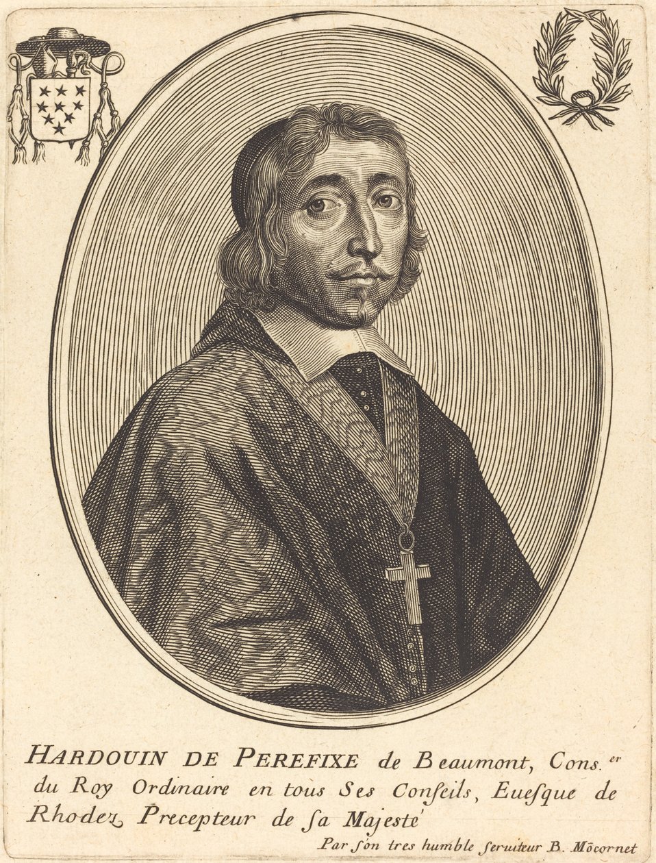 Hardouin de Beaumont de Perefixe door Balthasar Moncornet